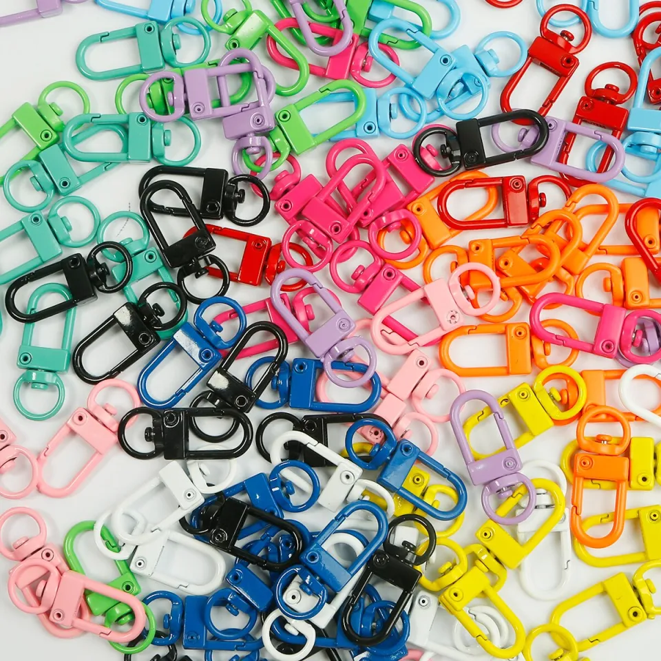 5pcs Colorful Small Key Chain Ring Metal Lobster Clasp Connector