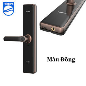 Bộ khóa cửa thông minh Bluetooth vân tay thẻ từ mật khẩu và chìa cơ. Thương hiệu Hà Lan cao cấp Philips - DDL7300