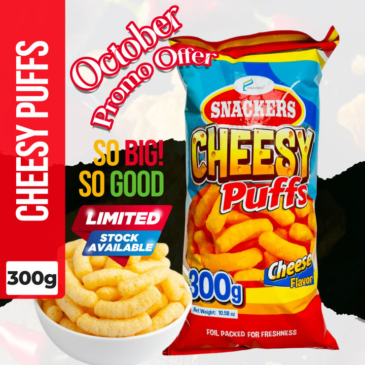 Prifood Snackers Cheesy Puffs 300g Promo! | Lazada PH