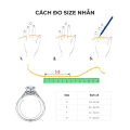 Nhẫn Bạc Nữ Đính Đá Zirconia Xanh, Nhẫn Bạc S925 Nhỏ Nhắn - N1463 - Bảo Ngọc Jewelry. 