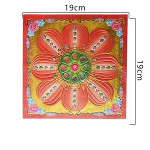 Giấy Cúng Gấp Hoa Sen -In Nhũ dày [9 Màu]-Hoa Sen cúng dường....Dễ Gấp [Combo 10 tờ] Giấy Đẹp