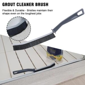 K.1pcs Long gap cleaning brush Window slot brush Household Tile Narrow Joints Scrubber Stiff Bristles Crevices Cleaner Brush Kitchen brush Bathroom cleaning brush