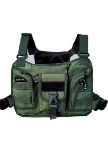 Tas Dada Cowok Pria Terbaru 2023 Akhtar Murah Bahan Cordura Warna Hijau Army