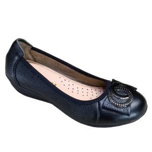 Giày nữ búp bê đế xuồng 5cm HA NAM da bò thật thời trang cao cấp GBBN2044