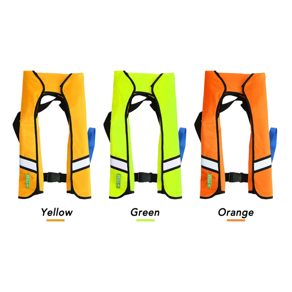 Manual Inflatable Life Jacket Adult Life Vest Water Sports Swimming Fishing  Survival Jacket