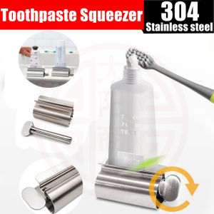 [Free Shipping]Toothbrush Holder Toothpaste Holder Stand Vertical304 Stainless Steel MaterialHollow Design Drains Water QuicklyNot Rusty[Send a Gift]