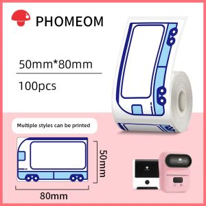 Pattern Thermal Label Sticker For Phomemo M110/M120/M200/M220/M221 Printer