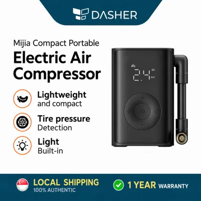 [LATEST] Xiaomi Mijia Portable Electric Air Compressor Tyre Inflator Car Bike Ball Auto-Stop Digital