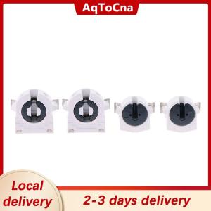[COD] AqToCna Ship within 24 hours 5Pcs T5 T8 Fluorescent Light Holder G5 G13 Base Non-Shunted Heat-Resistant Lamp Socket AC 500V 2A For LED Fluorescent Light Tube