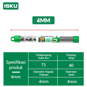 ISKU Mata Bor Beton Tembok HSS Drill Bit Set Mata Bor Dinding Untuk Baja Tahan Karat Besi Aluminium