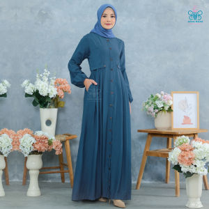 Afna Xavia Dress Gamis Outer Baju Busana Pakaian Muslimah Syari Premium
