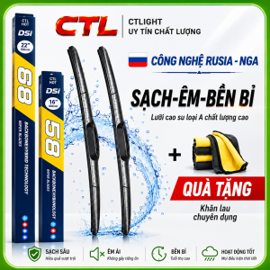 Gạt mưa ô tô D/S Rusia 3 khúc cao cấp siêu sạch đủ size lỗi 1 đổi 1