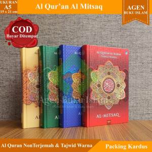 COD Bayar di Tempat Mushaf Al Quran Non Terjemah Tajwid Warna Al Mitsaq A5 Sedang