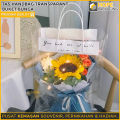 Tas Buket Bunga Transparan / Kantong Bunga / Opp Clear Plastik Bag / Plastik Bungkus Hadiah / Kertas Kado Bening / Kantong Mika Bunga / Bungkus Snack / Kado. 
