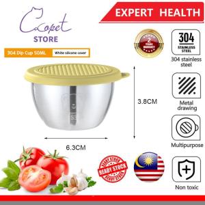 Local Delivery Dipping Seasoning Box 304 Stainless Steel with Lid Fried Chicken Sealed Sauce Cup Salad Ketchup Seasoning COD Good Pet Shop