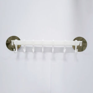 ☀ INDOLAND ☀ R667 Gantungan Dinding 6 hook tempel / Gantungan Baju Pakaian Handuk 6 Hook Serbaguna