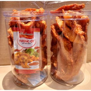500Gr Ba rọi sấy giòn sốt mắm tỏi nguyên miếng đồ ăn vặt ngon Ăn vặt NHIMFOOD