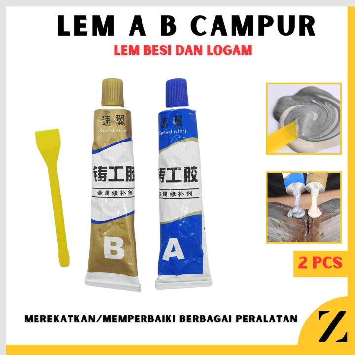 Lem Epoxy AB Lem Campur Lem Besi Radiator Penambal Anti Bocor Bukan ...