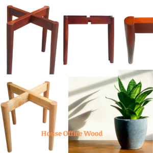 Kệ đôn để chậu cây Đôn gỗ để chậu kiểng bình nước KT 31 x 31cm màu nâu