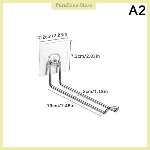 [PureZone] Wall-mounted Hanger Storage Foldable Clothes Hanger Rack Windproof Anti-slip