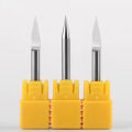 V Shape Flat Bottom 3.175 4 6 20° PCB Engraving Bit Tip End Mill Cutter Tungsten Carbide Wood Acrylic Plastic 3D Milling Cutter CNC Tools. 