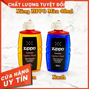 XĂNG ZIPPO MÀU XANH  40ML (VÒI GẬP) Nhiên Liệu An Toàn Cho Zippo Xăng Đảm Bảo Tuổi Thọ Zippo - Lazada