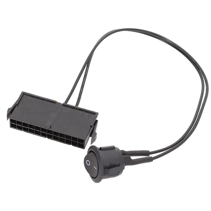 24 Pin Female ATX PSU Power Supply Tester Up Jumper ON OFF Switch Cable ...