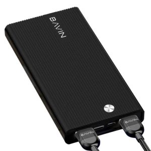 BAVIN PC050 10000mAh PowerBank 2 USB Port 2.1A Output Fast Charging Slim Body Size PowerBank Stand