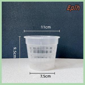 [Epih] 11 14cm Mesh Pot Root Control Transparent Flowerpot For Orchid Flower Breathable Growth Container Garden Plastic Flower Pot