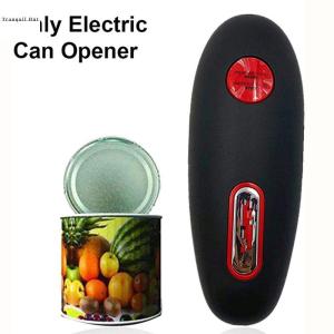 TRANQUIL HUT Automatic Electric Can Opener One Touch Battery Operated Electric Bottle Opener Easiest Reusable Can Open Machine
