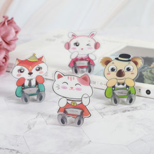 5Pcs Cartoon Socket Hook Power Cord Storage Rack Creative Plug Strong Hook Wall Hook Plug Bracket