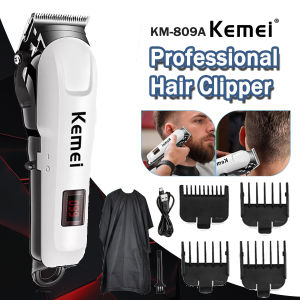 Kemei Rechargeable Hair Clipper for Men Professional Electric Razor KM-809A Shaving Machine Self-Shaving Shaver Hair Trimmer