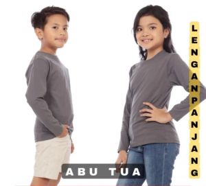 Kaos polos anak lengan panjang - kaos oblong polos anak WINSTAR - kaos oblong lengan panjang - kaos polos anak - kaos anak