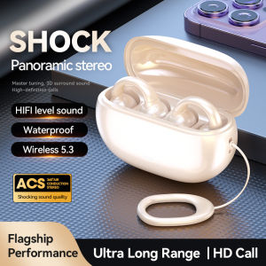 5.3 Wireless Headphones Clip Ear Music Noise Cancelling Headset HD Call Sports Gaming Earphones for Xiaomi