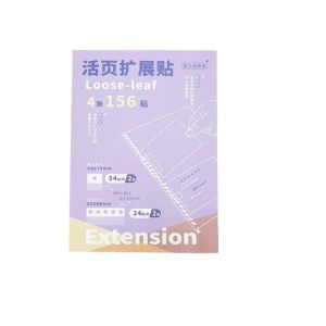 NOBLELYN 156Pcs Reusable Adhesive Loose-leaf Extension Stickers Multi-Color Single Hole  5-Hole Design Hole Reinforcement Labels Easy to Use No Punch Binder Expansion Tabs A4 B5 A6 M5 Notebooks