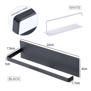 FYBEE 1Pcs Roll Paper Rack Towel Holder Kitchen Self-adhesive Hook Tissue Hanger Storage Rack for Bathroom XPH134