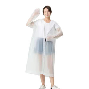 【COD】Women Men Thick Waterproof RainCoat Hoodie Poncho Rain Coat Rainsuit Rainwear Suit Baju Hujan Dewasa 雨衣外套