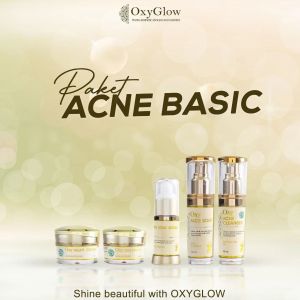 Oxyglow Paket Acne Basic ( Perawatan untuk Masalah Jerawat & Bopeng Berminyak )