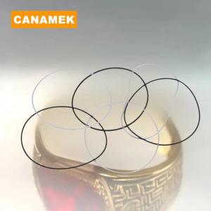 【CANAMEK】 10pcs Half-frame Lens Explosion-proof Silicone Coil Rubber Ring Cushion Wire Anti-pressure Silica Gel Collar Glasses Accessory
