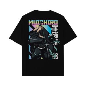 CallOut | Kaos Anime Demon Slayer Karakter Muichiro Sablon Reflektif Rainbow Bahan Cotton Combed 24s High Quality