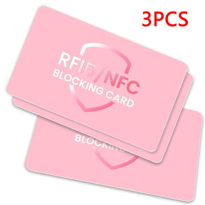 RFID Blocking Card 3/6/12 Pack One Card Protects Entire Wallet for Women Credit Debit Card Protector Anti-Theft NFC Contactless Blocker