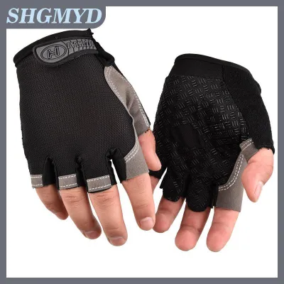 SHGMYD ถุงมือครึ่งนิ้วถุงมือเล่นฟิตเนสยิมกันลื่นสำหรับผู้หญิงผู้ชายถุงมือแผ่นเจลถุงมือถุงมือถุงมือถุงมือถุงมือถุงมือปั่นจักรยาน