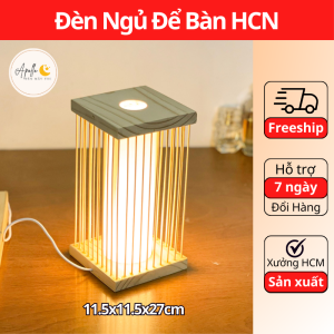 (HCM) Đèn Ngủ Để Bàn Hình Chữ Nhật Dùng Để Decor Homestay Phòng Ngủ