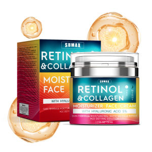 【Super low price】Retinol Wrinkle Remover Anti Aging Face Cream Moisturizing Collagen Hyaluronic Acid Creams Skin Care 50ML