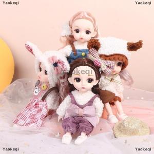 [COD] Yaokeqi 16cm Mini Movable Joint Dolls DIY Toy Doll With Clothes Dress Up For Girl Toy