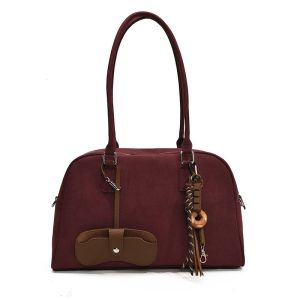 Big Size Women Bowling Bags Suede Pure Color Large Capacity Shoulder Crossbody Bag With Long Strap 2026 Luxury Designer Handbags2026
