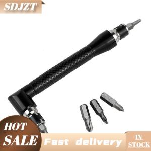 SDJZT L Type 1 4 Hexagon Screwdriver Bit 90 Degree Double End Handle Black 6.35mm Wrench Tool For Matching Bits Set
