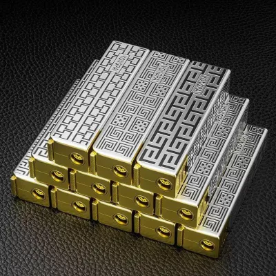Korek Bara Bodi Besi Five Gold Series Api Bara Isi Ulang Magnetic