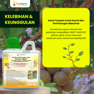Pupuk Topfarm / Pestisida Topfarm / Pupuk Duku Biar Cepat Berbuah / Pupuk Booster Buah Duku / Pupuk Pelebat Buah Duku / Pupuk Booster Duku / Obat Hama Untuk Pohon Duku / Pupuk Buah Duku Terbaik / Obat Semut Buah Duku