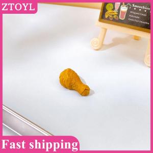ZTOYL💝 1 12 Dollhouse Fried Chicken Burger Fries Drink Set Dollhouse Food Decorations Dolls House Accessories Pretend Play Toys